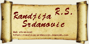 Ranđija Srdanović vizit kartica